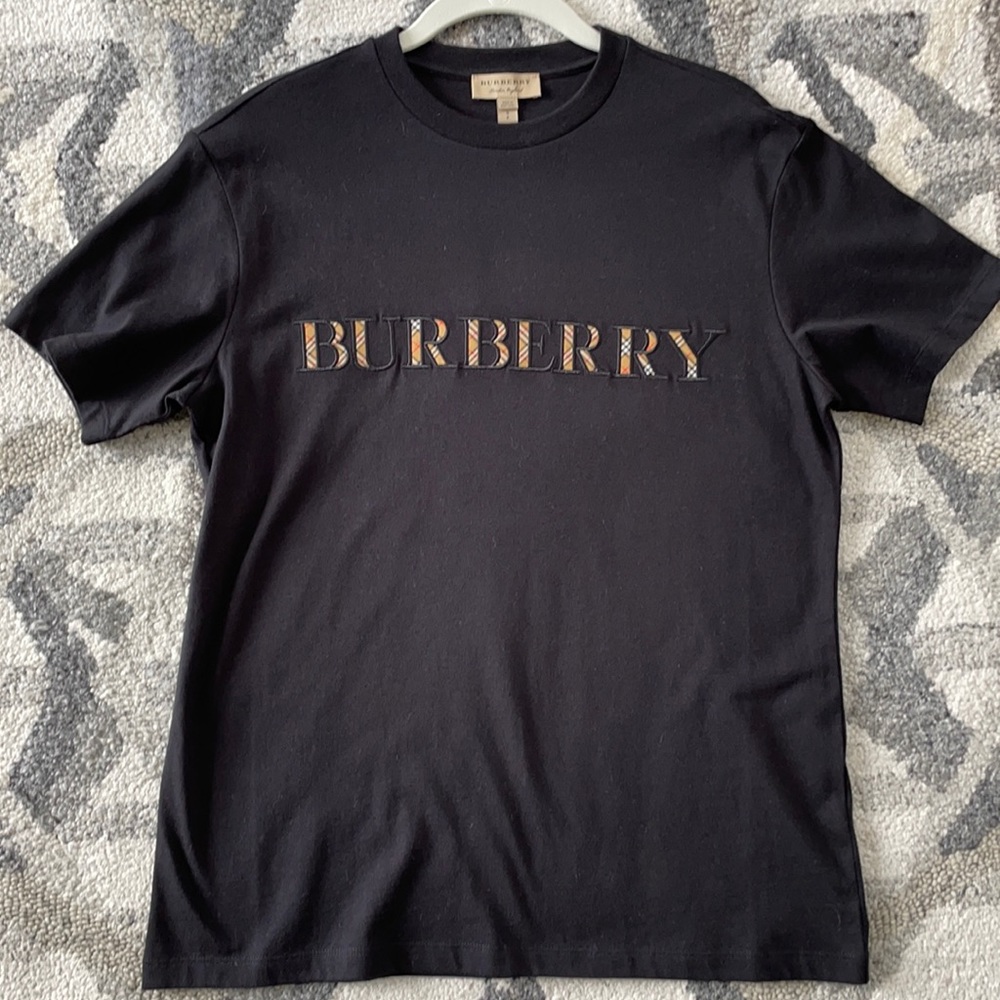 Burberry T’Shirt with Burberry embroidered check